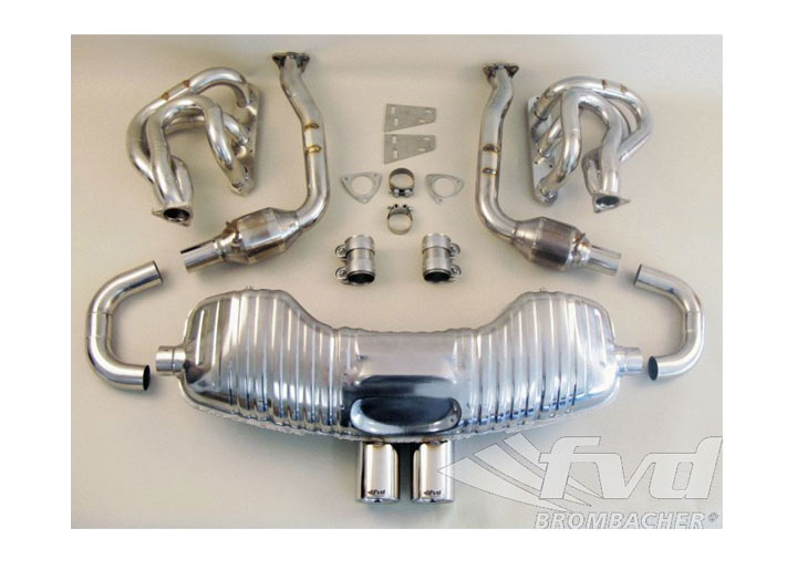 Exhaust System Brombacher 987/s Boxster, Sound Version, 200 Cel...