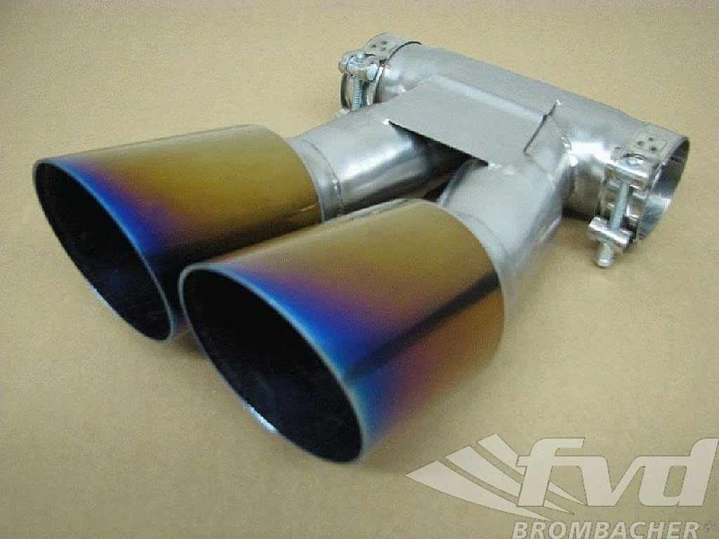 Dual Exhaust Tips 987.2 Boxster / S - Brombacher Edition - Moto...