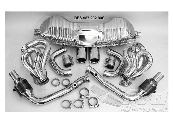 Exhaust System Brombacher 987-2/s Boxster, Tuv Version, 200 Cel...