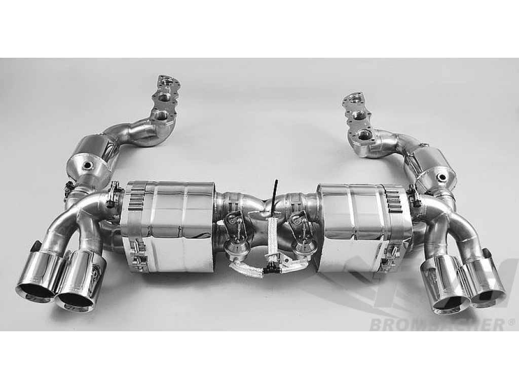 Exhaust System With Valves, 911 2012+ (991) Brombacher With 200...