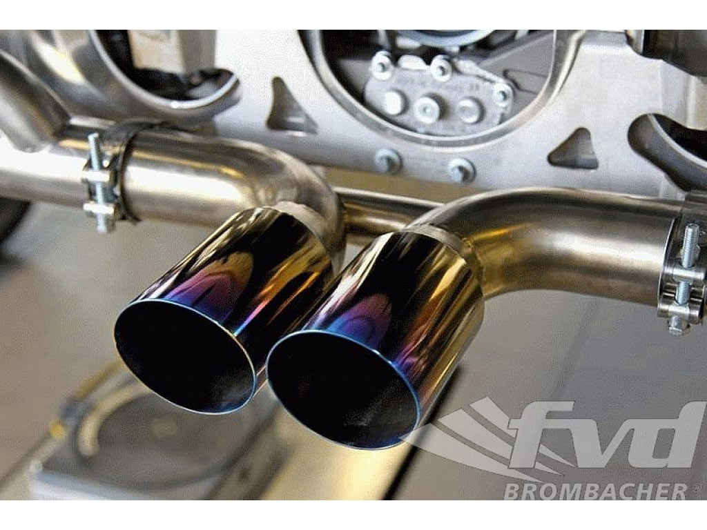 Center Muffler Bypass In Titanium For 997 Gt3/rs With Tips 3.5 ...