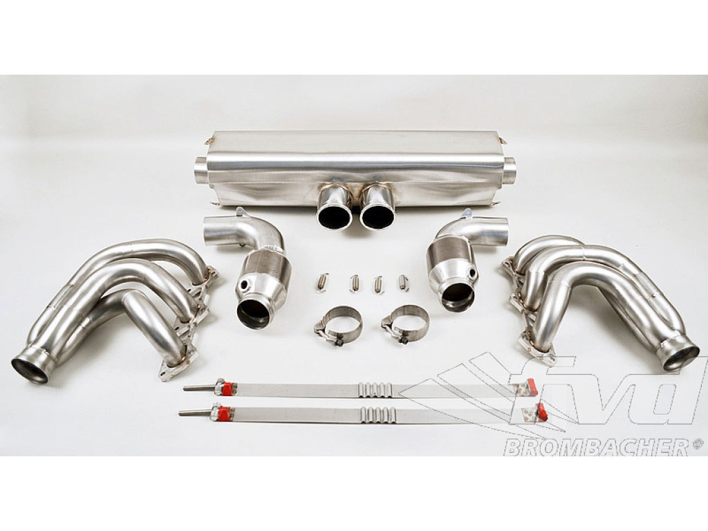 Exhaust System Race 997.1 Gt3/rs Brombacher Incl. 90 Mm Round T...