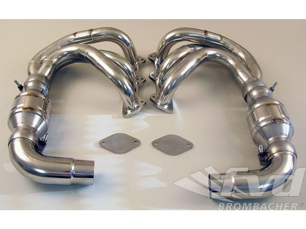 Exhaust System Race 997 Gt3/rs Brombacher With 200 Cell Hd Cats