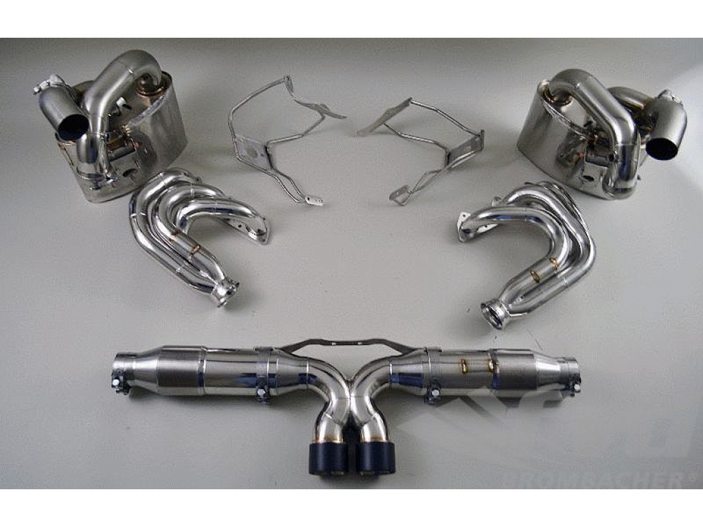 Exhaust System 997.1 Gt3/gt3rs With Valves, Cat-bypass, 2 X 90m...