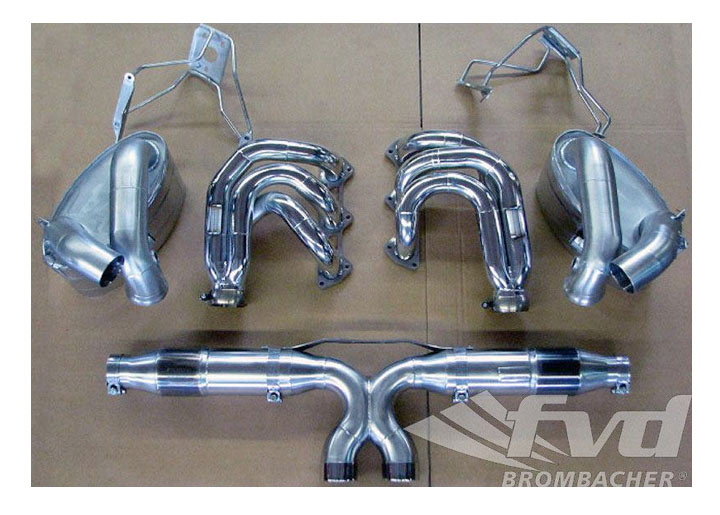 Exhaust System 997 Gt3 Brombacher (sound Version), Stainless, 2...
