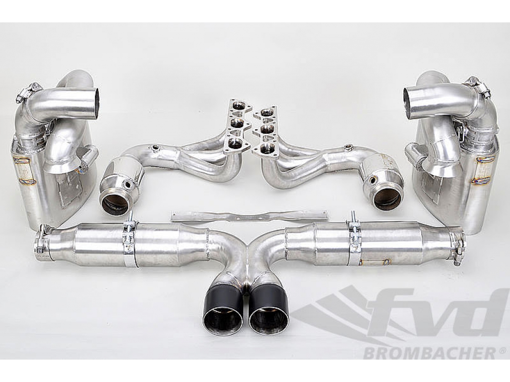 Exhaust System 997.1 Gt3/gt3rs With Valves, 200 Cell Sport Cats...
