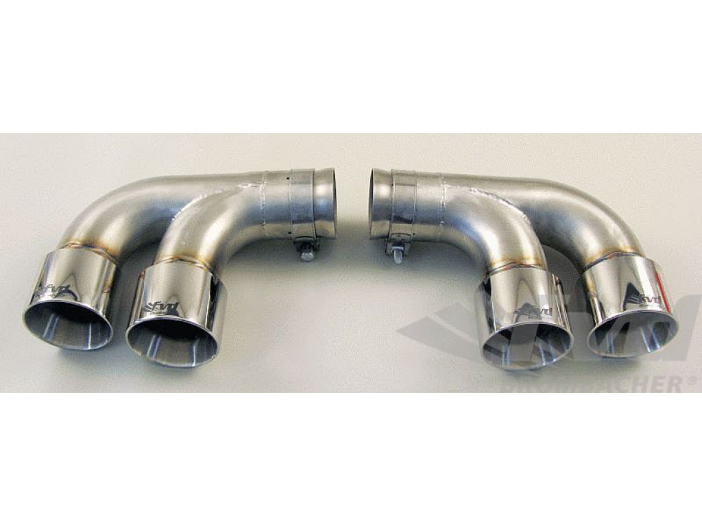 Exhaust Tips 997 Gt2 Brombacher (4 X 80mm) Polished Stainless S...