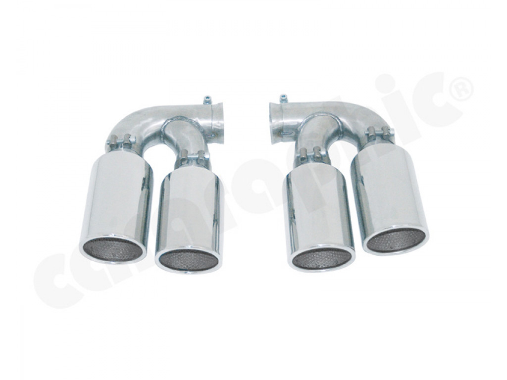 Cargraphic Tailpipe Set Double End Polished