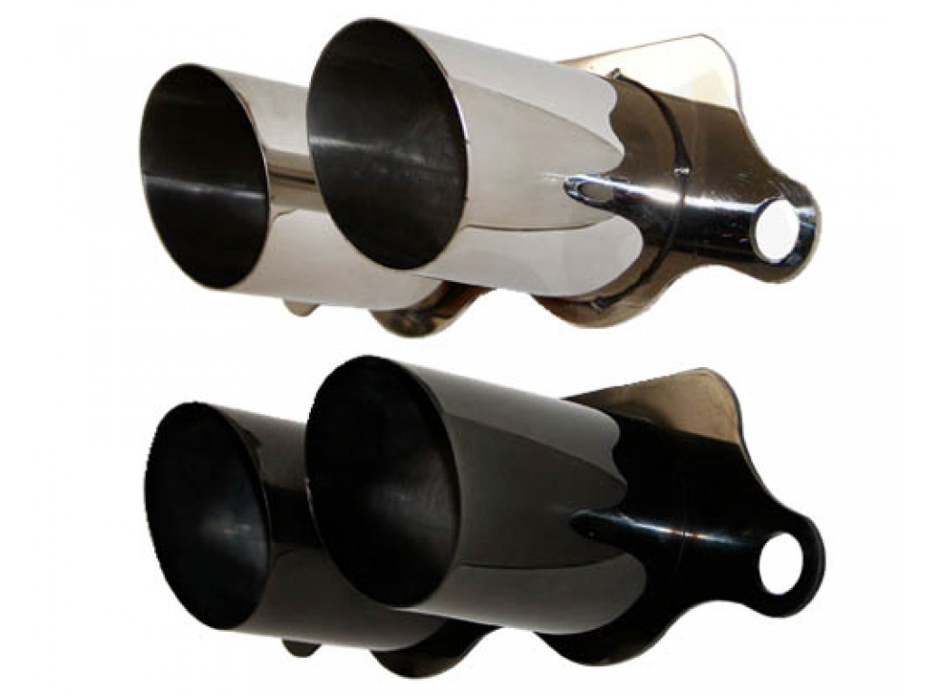 Cargraphic Stainless Steel Black Exhaust Tips