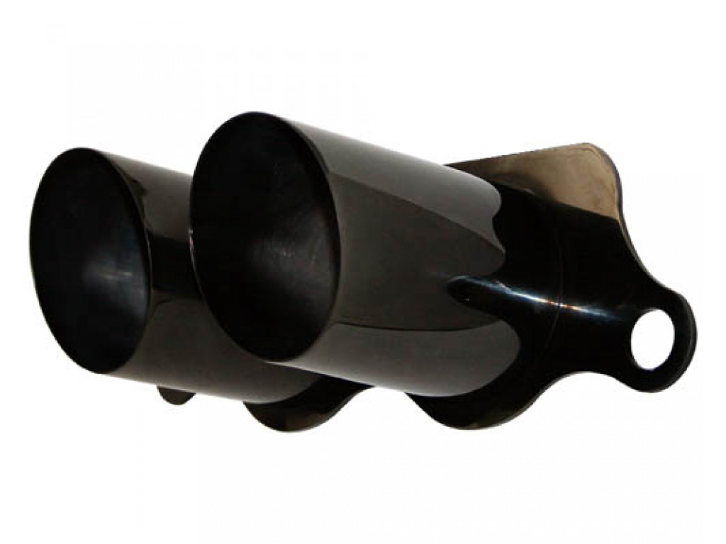 Cargraphic Titanium Black Enamel Exhaust Tips