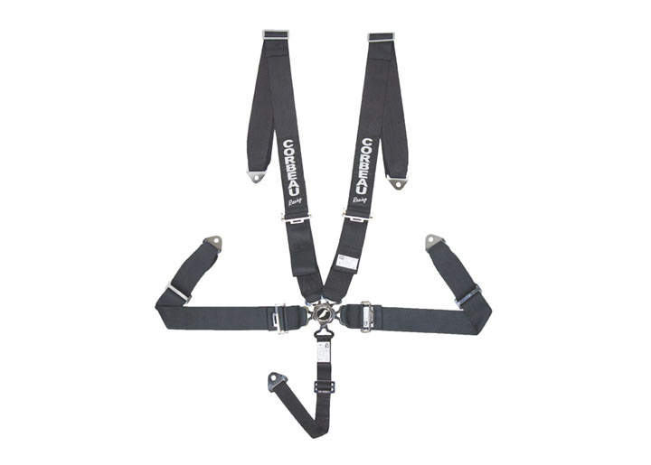 Corbeau 3-inch 5-point Harness, Seat Belt Black