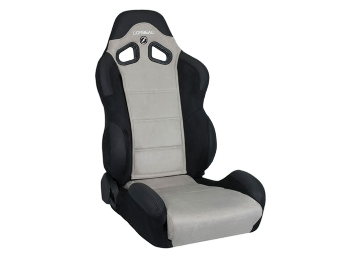 Corbeau Cr1 Seat, Black/gray Microsuede Wide