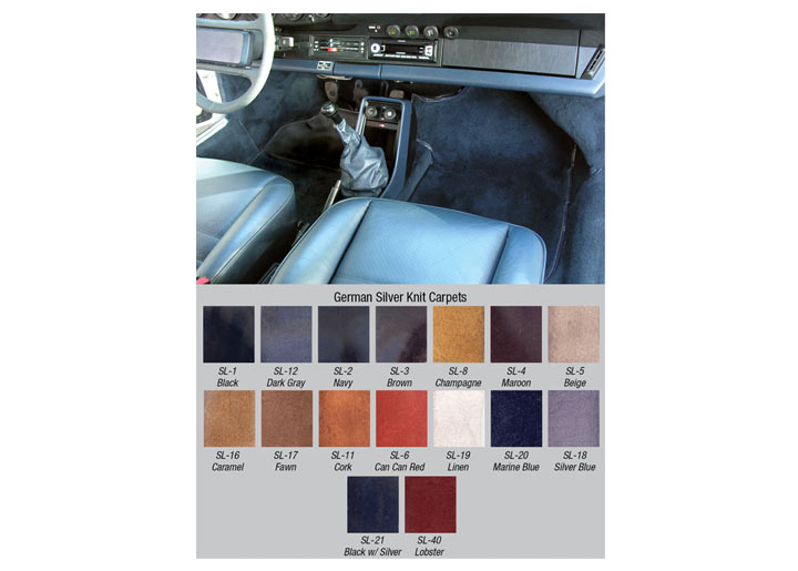 German Carpet Kit: 1978-83 911 Coupe/targa