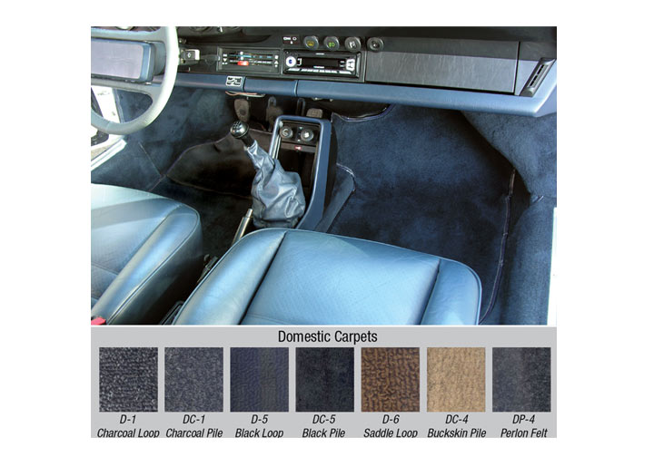 Domestic Carpet Kit: 1984-89 911 Cabriolet