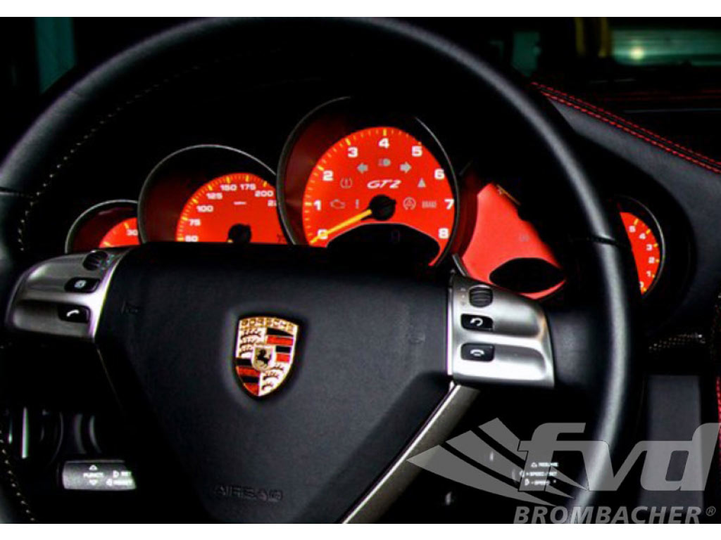 Gauge Faces Guards Red 997 Km/h Tiptronic