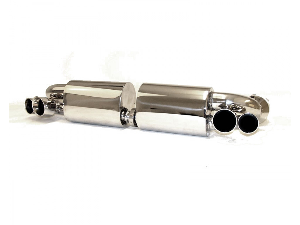 B&b Exhaust Mufflers With Quad Double Wall Tips