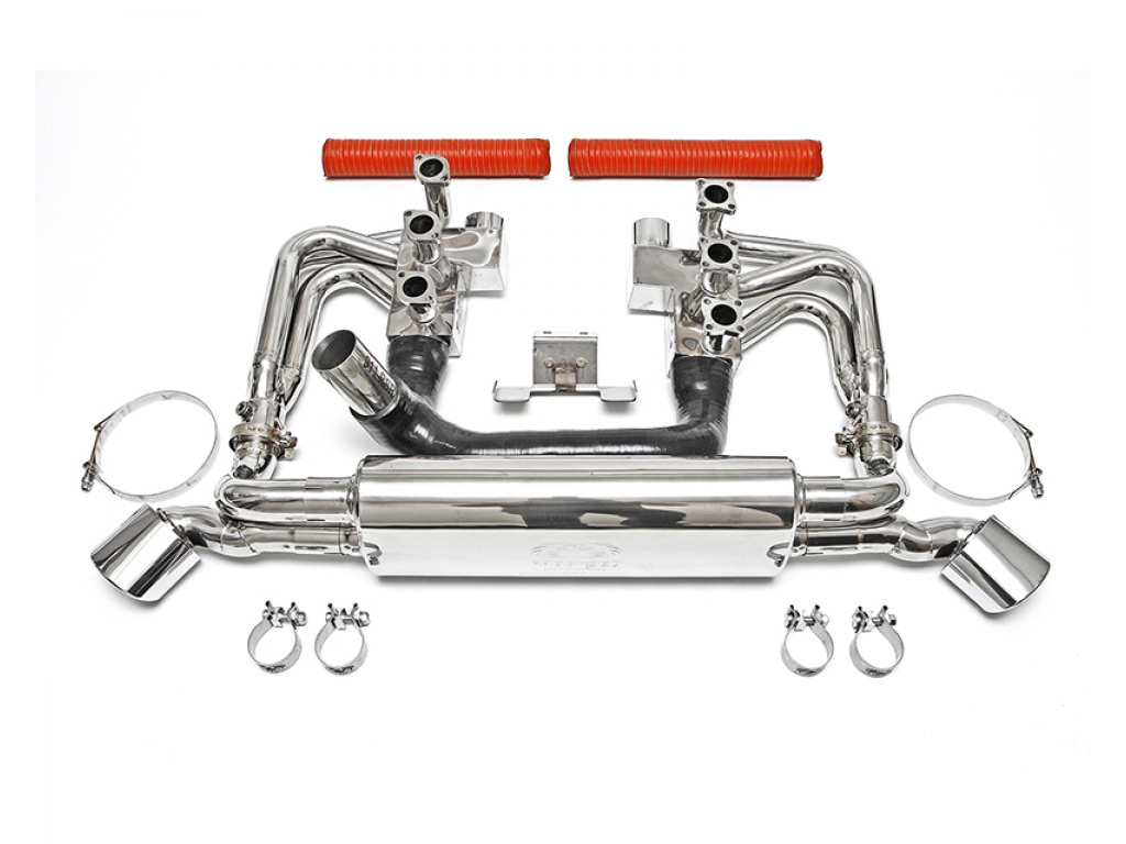 Fabspeed Rsr Header Muffler Kit With Heat|tips And Sport Cats