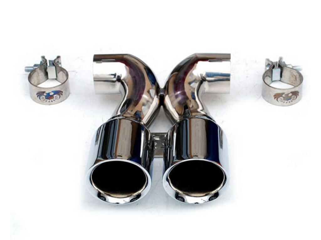 Fabspeed Deluxe Dual Style Tips|polished Chrome For OEM Exhaust...