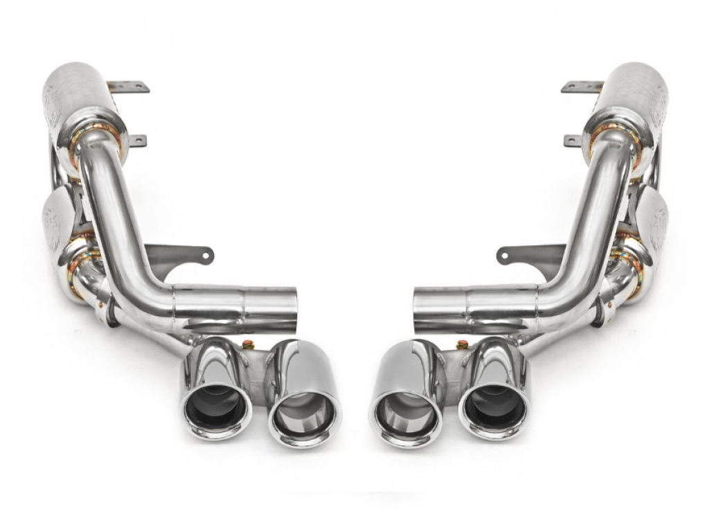 Fabspeed Exhaust System With Quad Style Black Chrome Tips