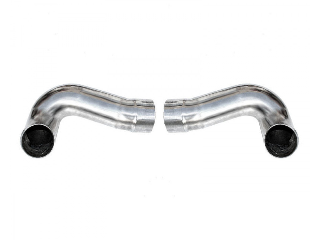 Fabspeed Side Muffler Bypass Pipes With Black Chrome Tips