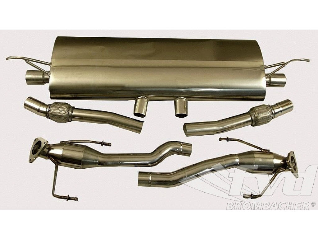 Cayenne S Sport Muffler With Secondary Catalytic Bypass