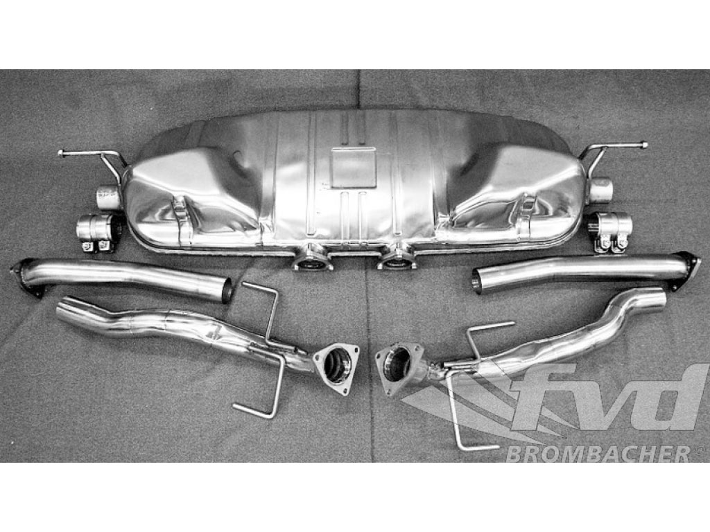 Cayenne Turbo Sport Muffler With Secondary Catalytic Bypass
