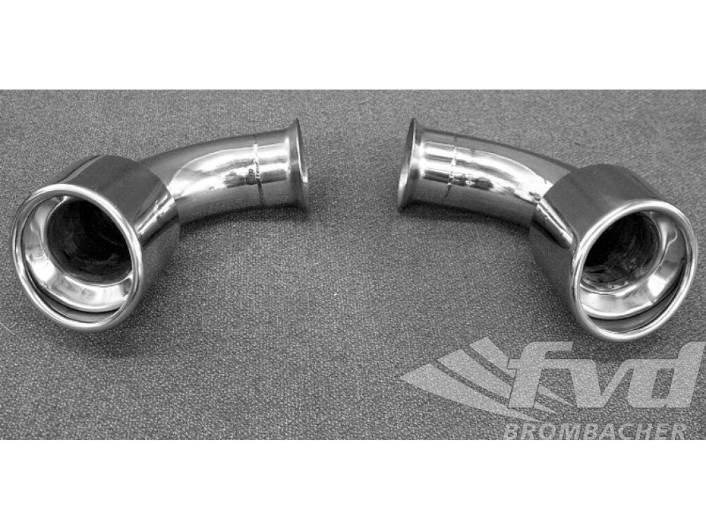 996 Gt3 Round Tail Pipes (90mm) (mk.1) 99-01