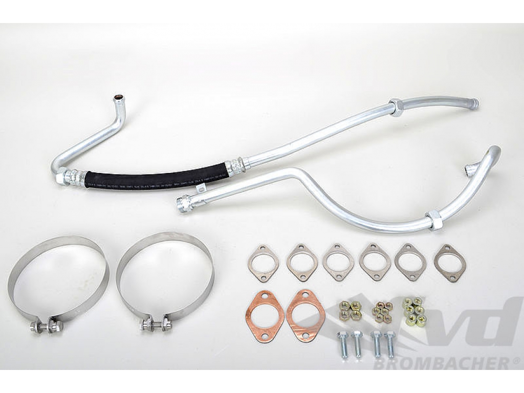 Oil Line Kit - For Early Style (1974) Dual Inlet Muffler / Dual...