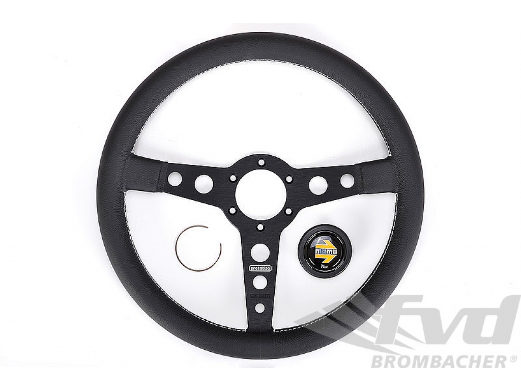 Steering Wheel - Momo - Prototipo - Black Leather