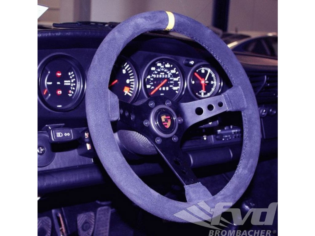 Steering Wheel Rally 350mm Black Suede Without Tuv, Incl. Hub A...