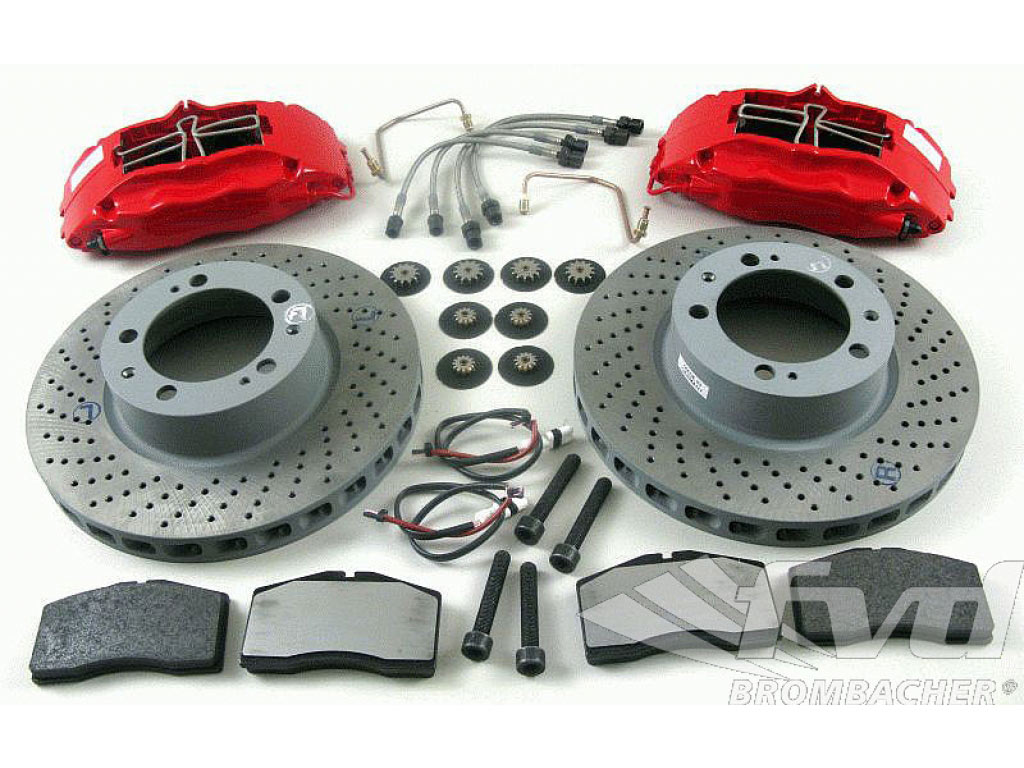 Sport Brake System Big Red Front (4-piston) 322x32mm, Drilled D...