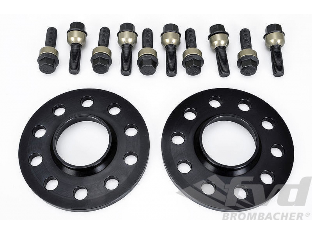 Spacer Set Macan - 10 Mm - Black - Hub Centric - Sold As A Pair