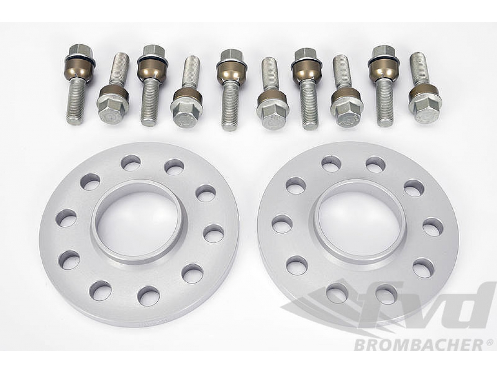 Spacer Set Macan - 12 Mm - Silver - Hub Centric - Sold As A Pair