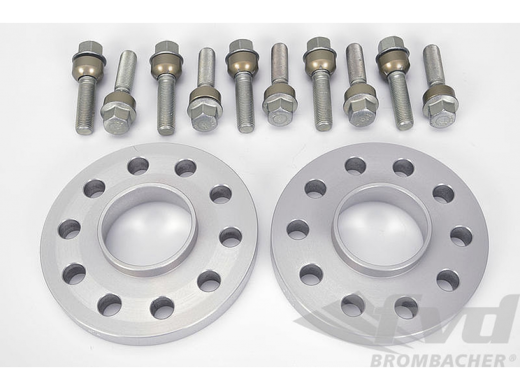 Spacer Set Macan - 18 Mm - Silver - Hub Centric - Sold As A Pair