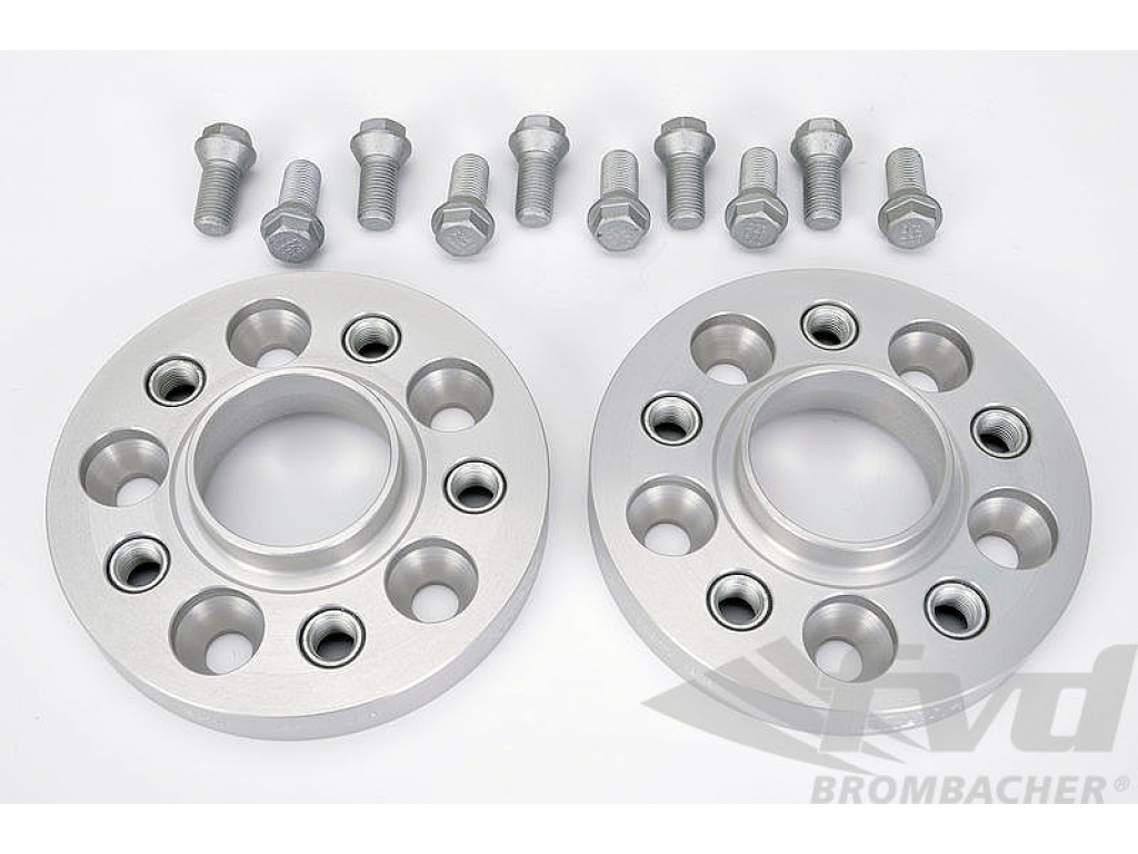 Spacer Set Macan - 22 Mm - Silver - Hub Centric - Sold As A Pair