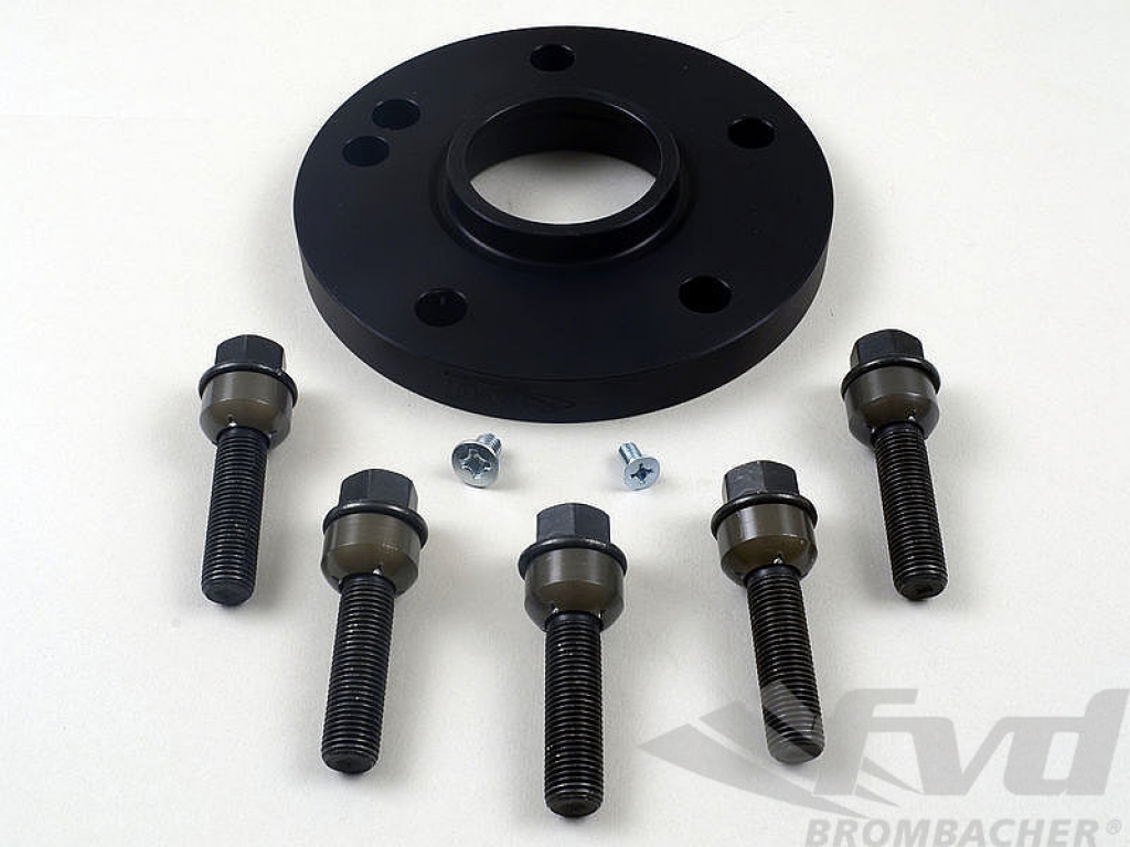 Wheel Spacer - 18 Mm - Hub Centric - Anodized With Bolts - Blac...