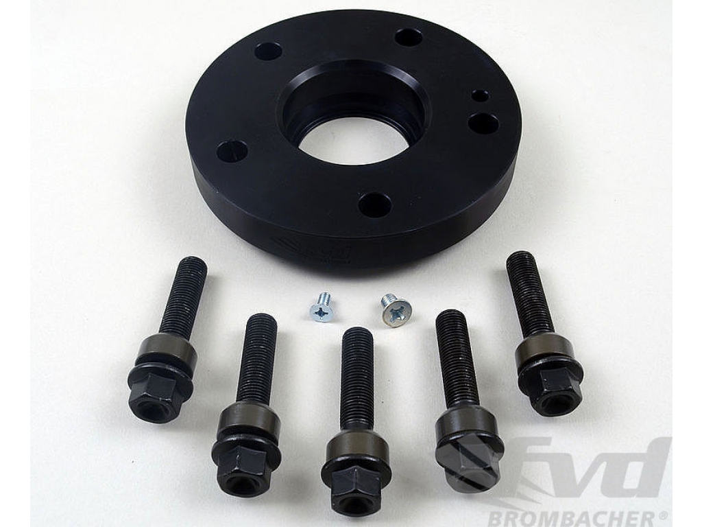 Wheel Spacer - 23 Mm - Hub Centric - Anodized With Bolts - Blac...