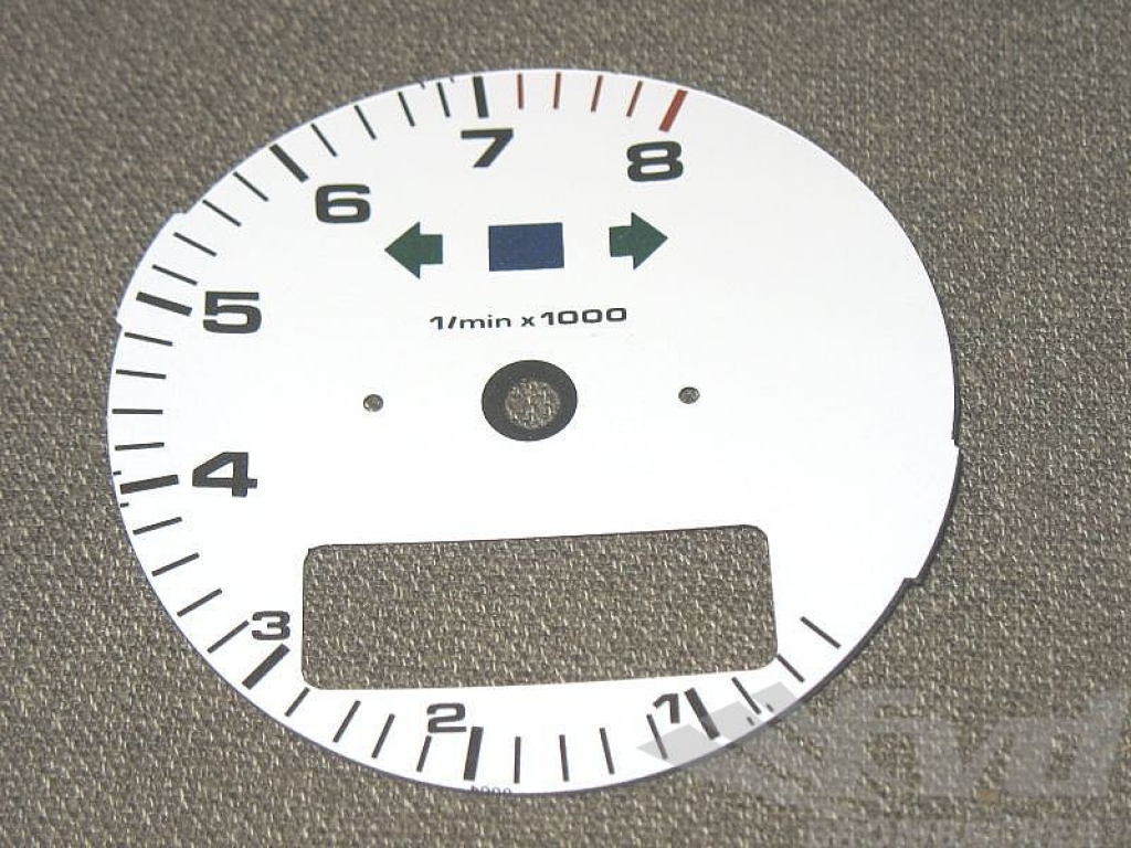 Gauge Face White 964/993 Sport (with Bc)