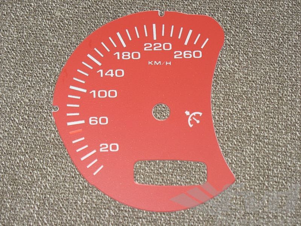 Gauge Face Km/h Red Boxster With Bc