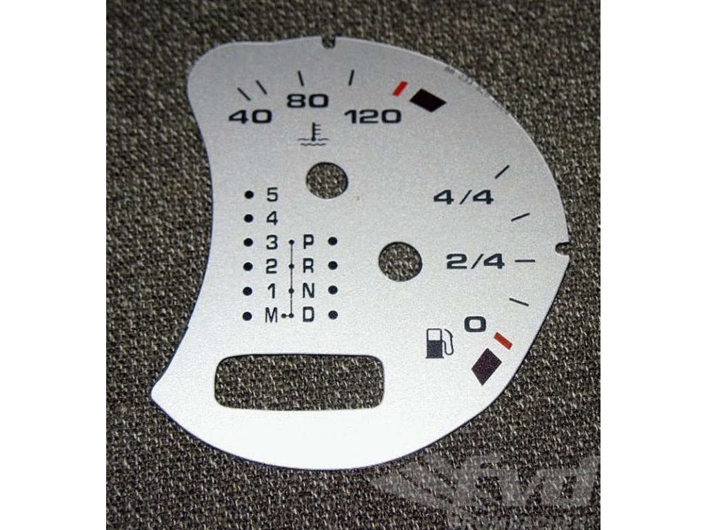 Gauge Face Fuel Tank Silver Boxster/996/turbo/gt2 W/o Bc Tiptro...