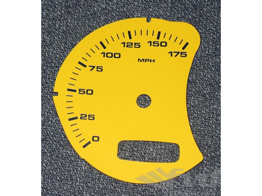 Gauge Face Mph Yellow 986 With Bc