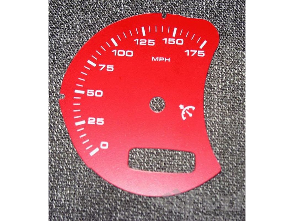 Gauge Face Mph Red 986 With Bc
