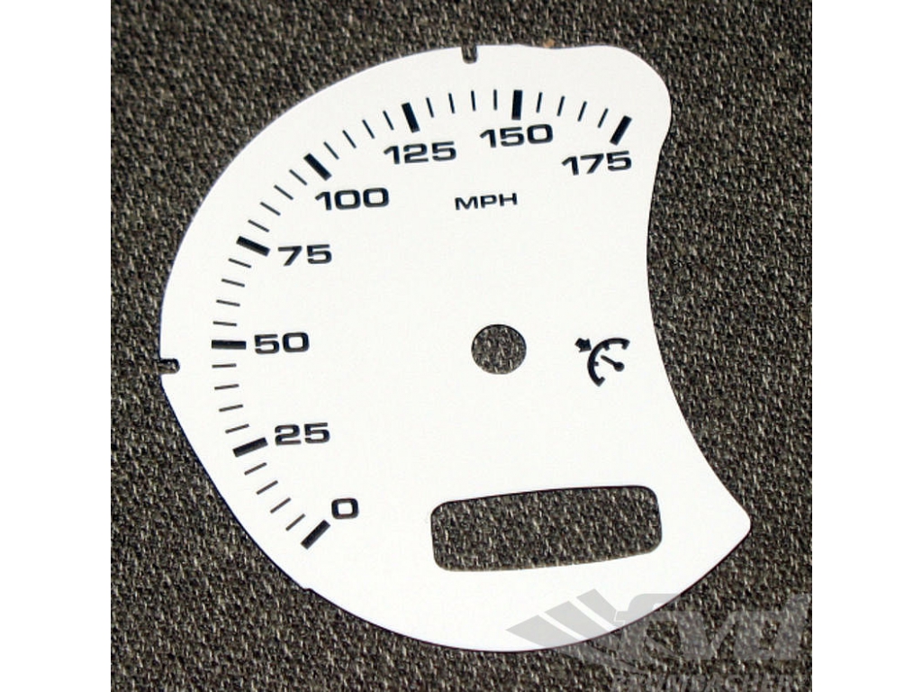 Gauge Face Mph White 986 With Bc