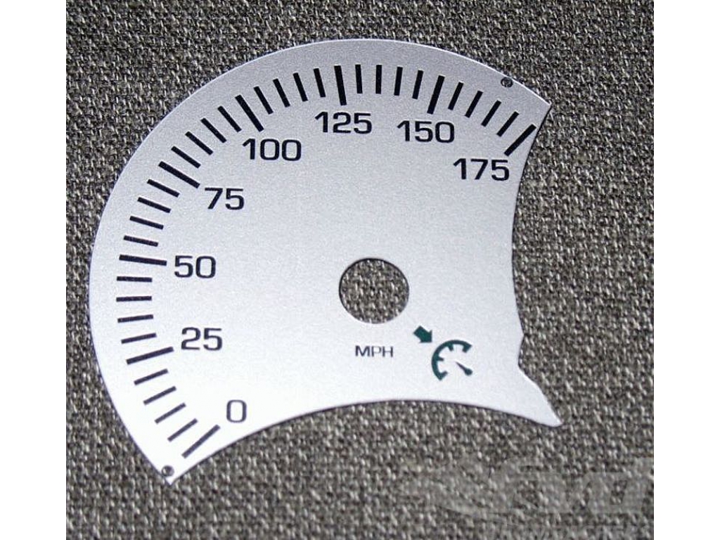 Gauge Face Silver Mph 986 Without Bc