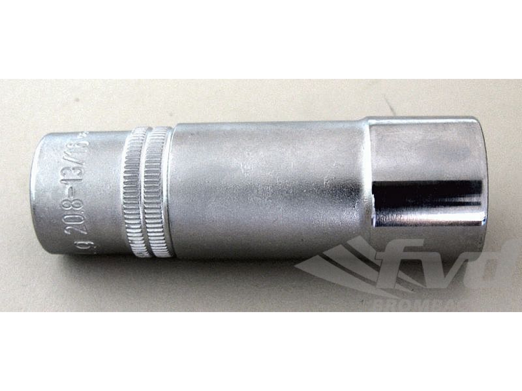 Spark Plug Socket 3/8 Drive With Rubber Insert, 21mm, Length 70...