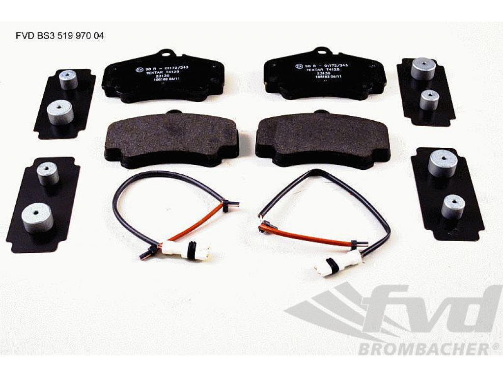 Brake Service Kit Front (no Discs!) 997-1 C2s 05-08