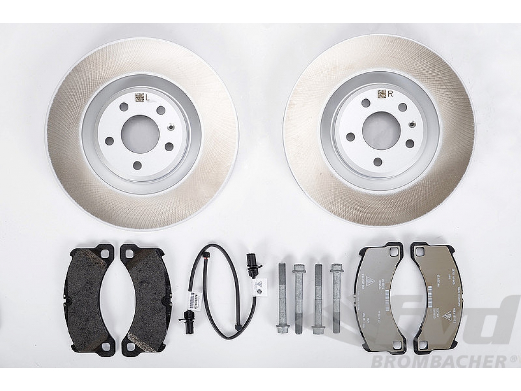 Macan Brake Service Kit- Front (18 - With Discs, Silver Caliper )