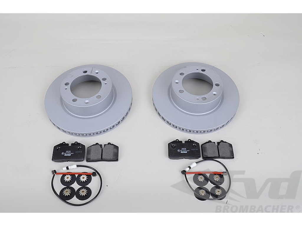 thumbnail image 2 of Kinetix Drilled Brake Discs & Pads Kit For Porsche Cayenne | Front & Rear | 350mm/330mm | W/ Sensors 2 of 5