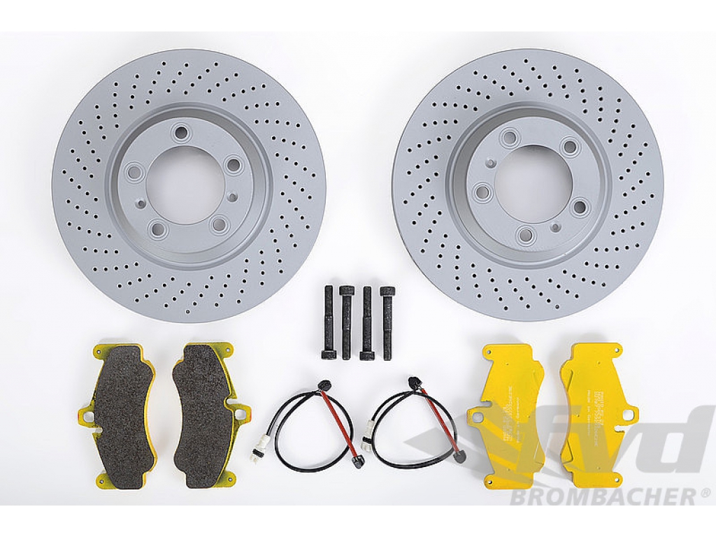 Brake Service Kit Front 997.2 Turbo With Pagid Yellow For Cars ...