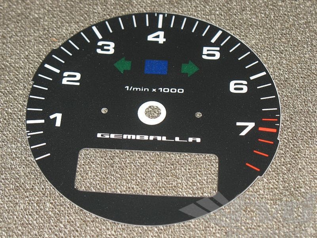 Instrument Tachometer 964 / 993 - Black - Gemballa - With Onboa...